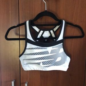 White new balance size small sports bra